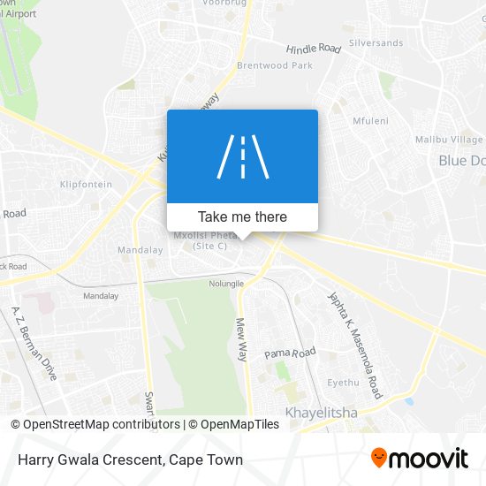 Harry Gwala Crescent map