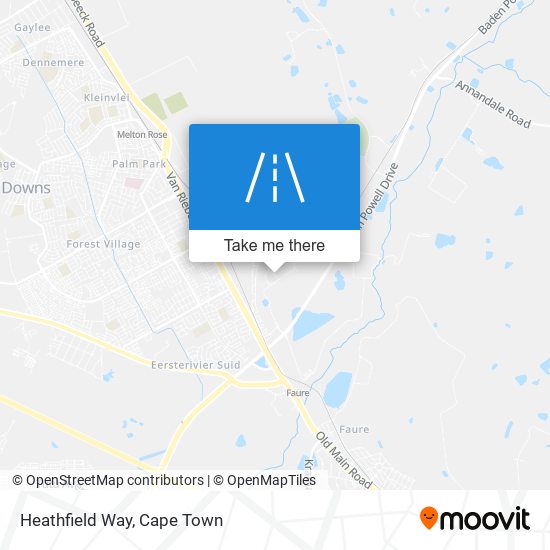 Heathfield Way map