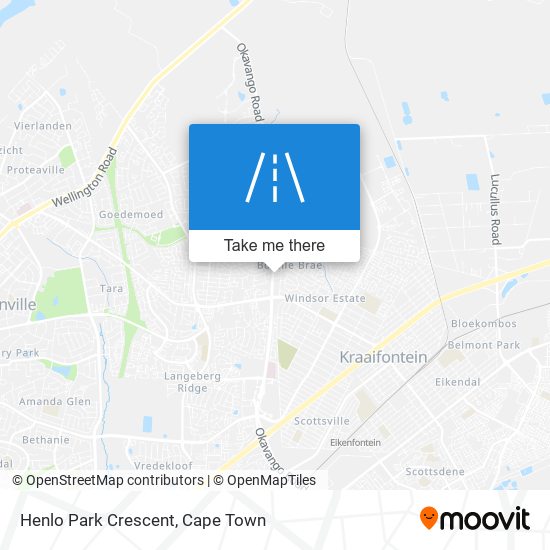 Henlo Park Crescent map