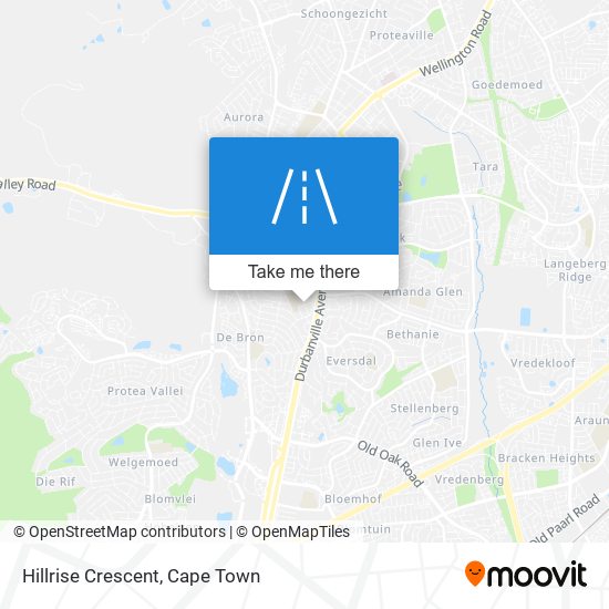 Hillrise Crescent map