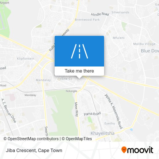 Jiba Crescent map
