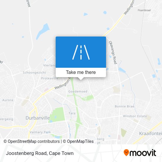 Joostenberg Road map