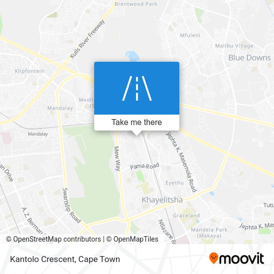 Kantolo Crescent map