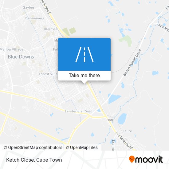 Ketch Close map