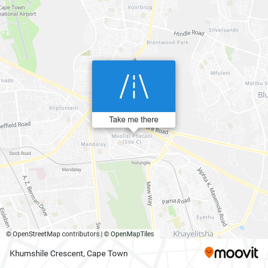 Khumshile Crescent map