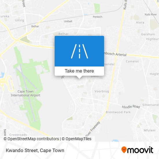 Kwando Street map