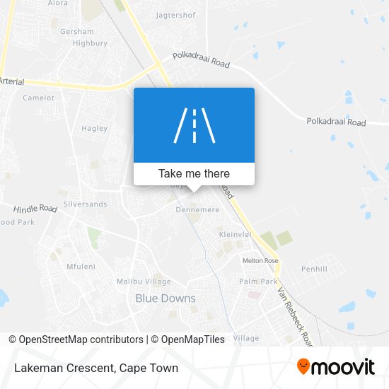 Lakeman Crescent map