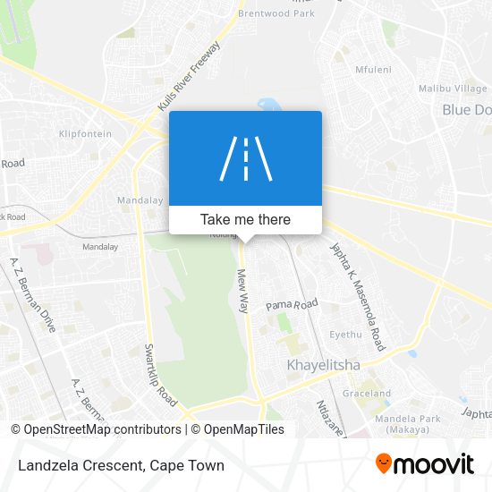 Landzela Crescent map