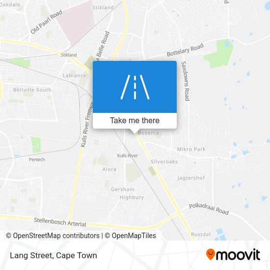 Lang Street map