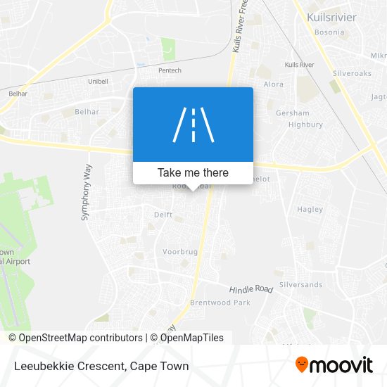 Leeubekkie Crescent map