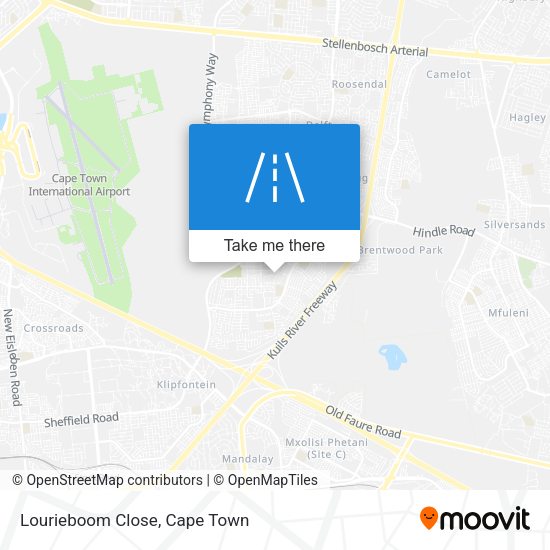 Lourieboom Close map