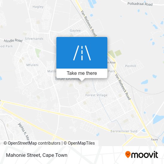 Mahonie Street map
