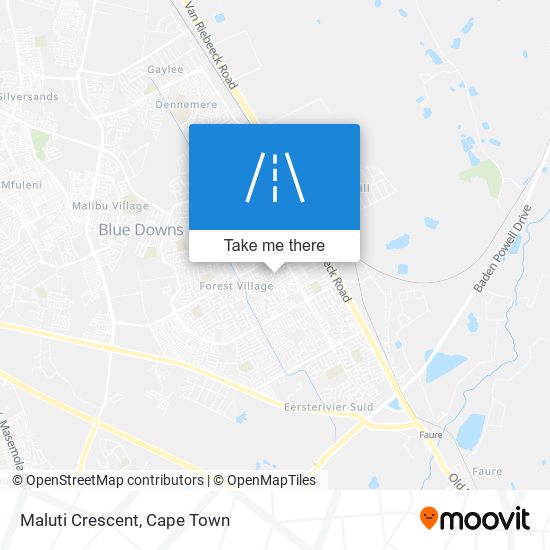 Maluti Crescent map