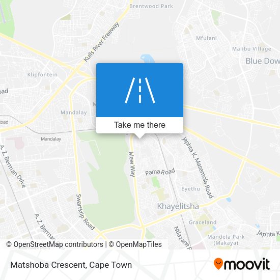 Matshoba Crescent map
