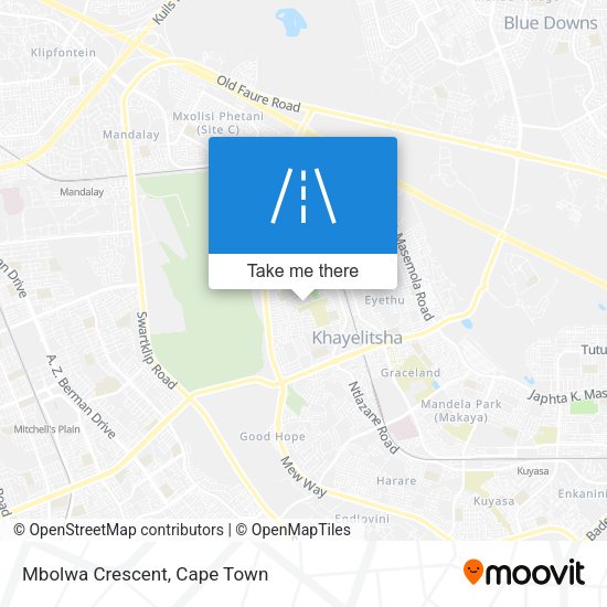 Mbolwa Crescent map