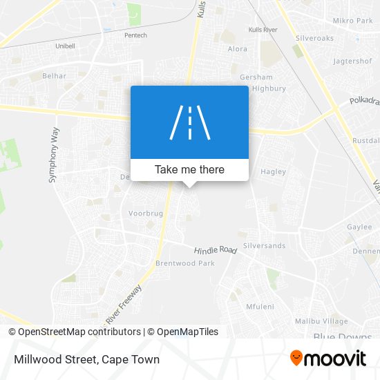 Millwood Street map
