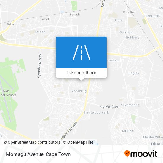 Montagu Avenue map