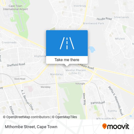 Mthombe Street map