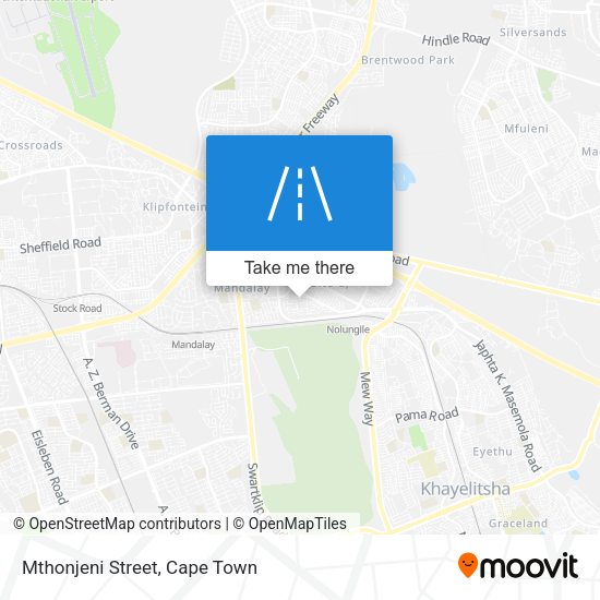 Mthonjeni Street map