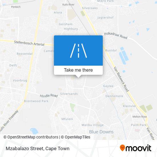 Mzabalazo Street map