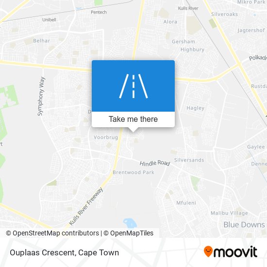 Ouplaas Crescent map