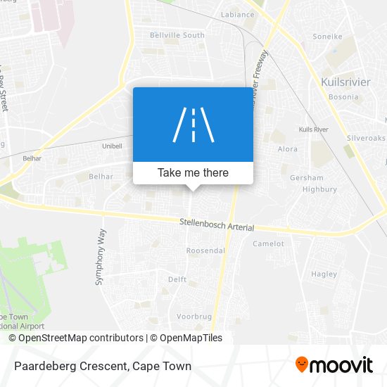 Paardeberg Crescent map