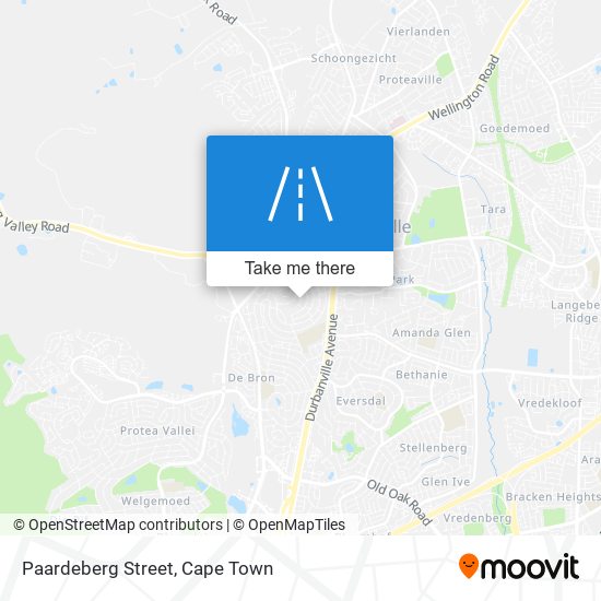 Paardeberg Street map