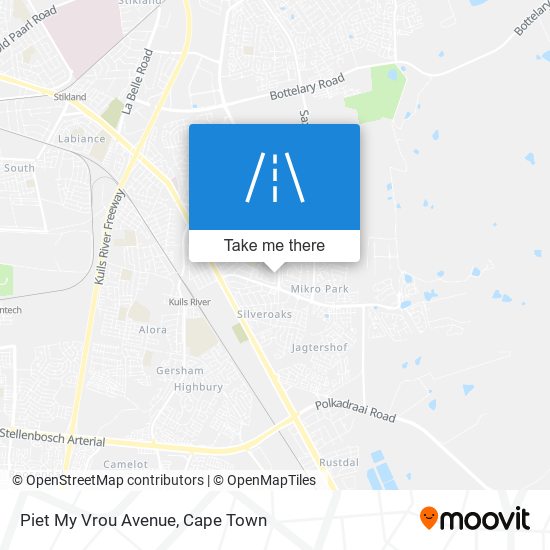 Piet My Vrou Avenue map