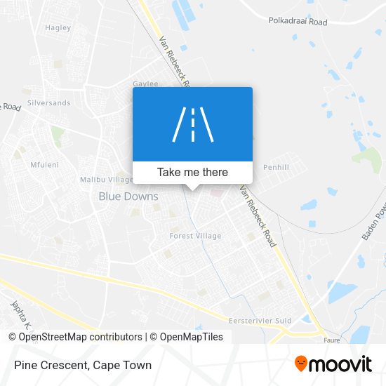 Pine Crescent map