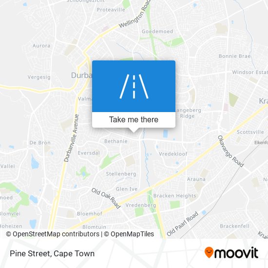 Pine Street map