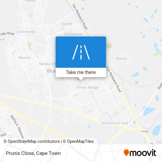Prunis Close map