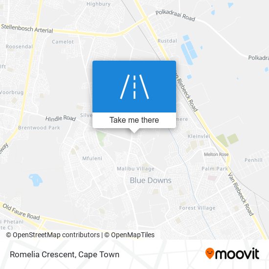 Romelia Crescent map