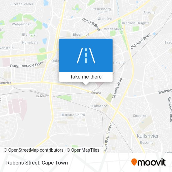 Rubens Street map