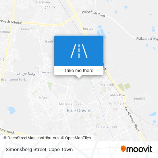 Simonsberg Street map