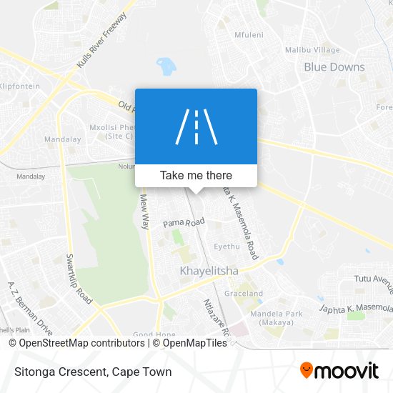 Sitonga Crescent map