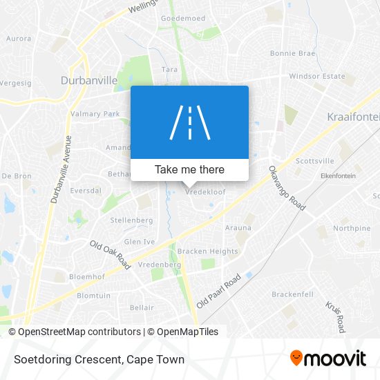 Soetdoring Crescent map