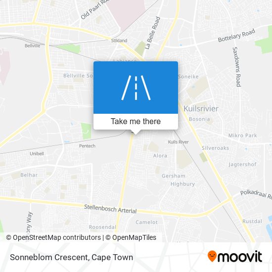 Sonneblom Crescent map