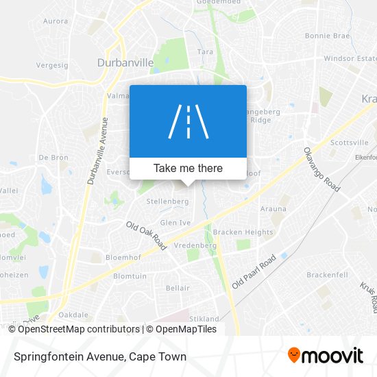 Springfontein Avenue map