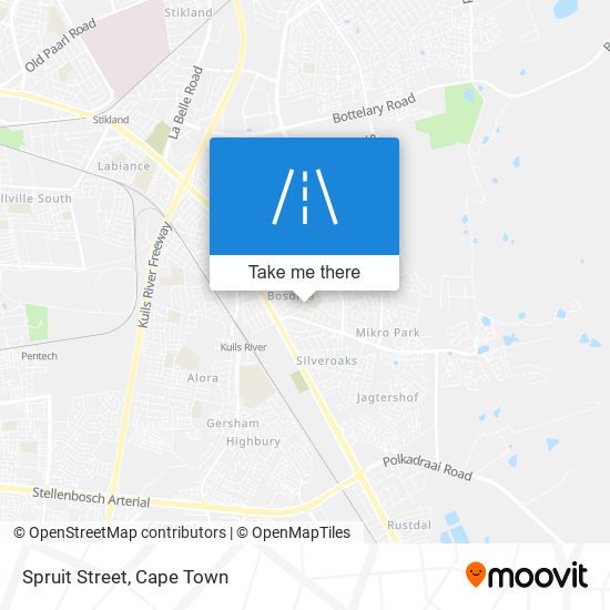 Spruit Street map