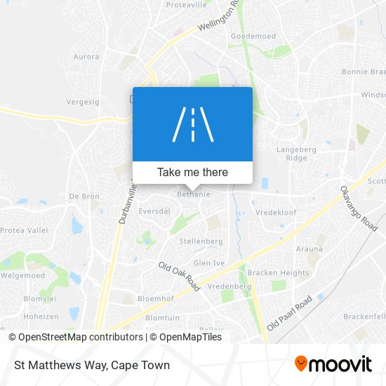 St Matthews Way map