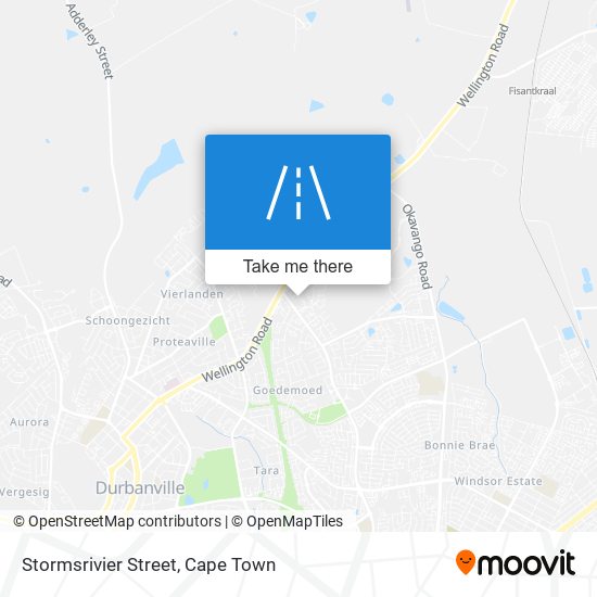 Stormsrivier Street map