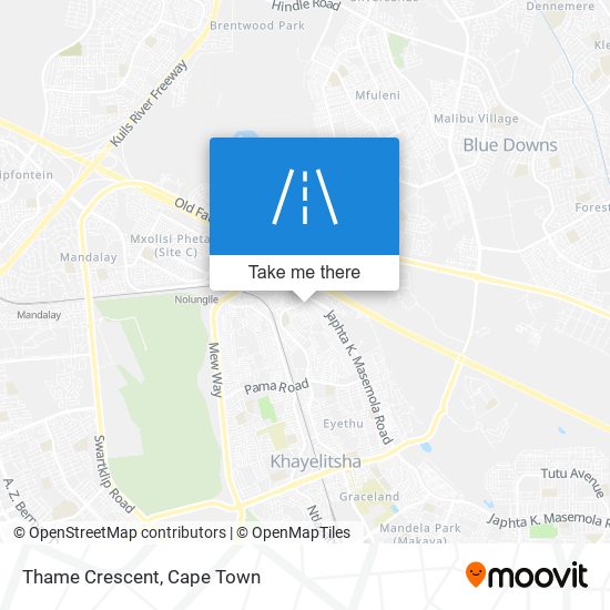 Thame Crescent map