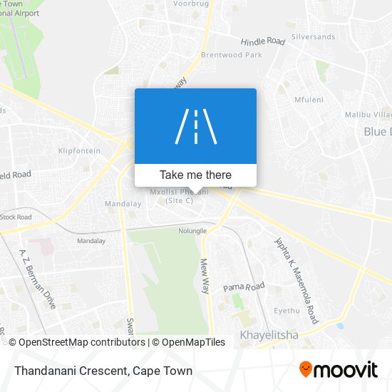 Thandanani Crescent map