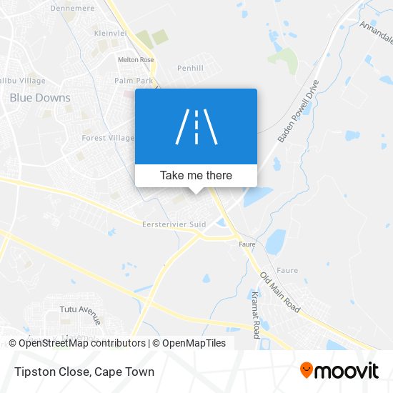 Tipston Close map