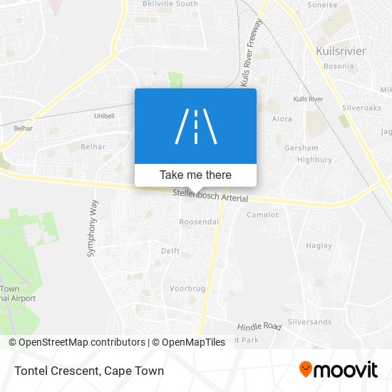 Tontel Crescent map