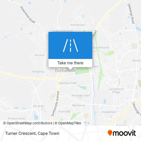 Turner Crescent map