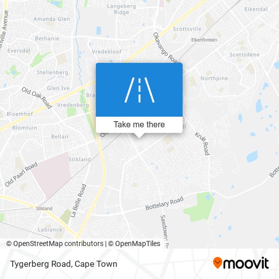 Tygerberg Road map