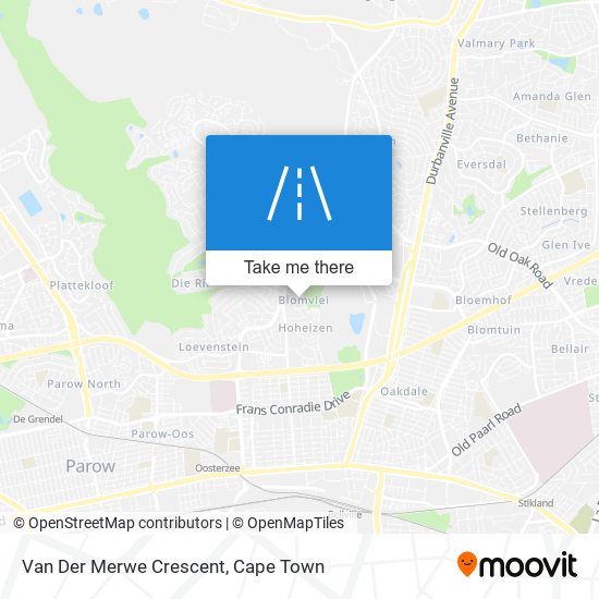 Van Der Merwe Crescent map