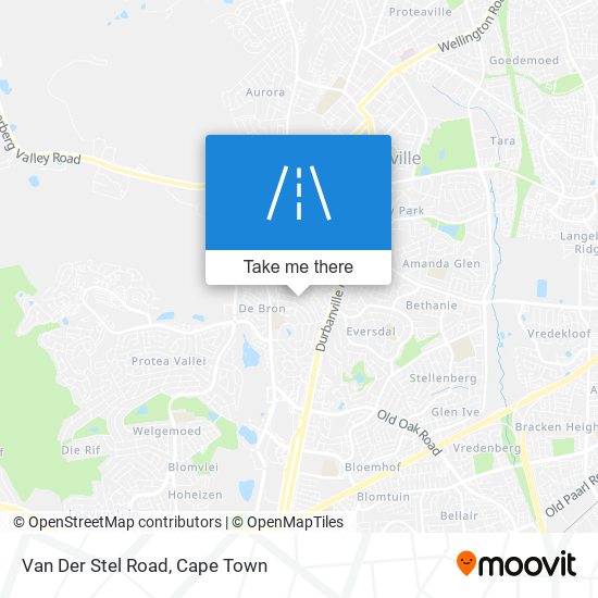 Van Der Stel Road map