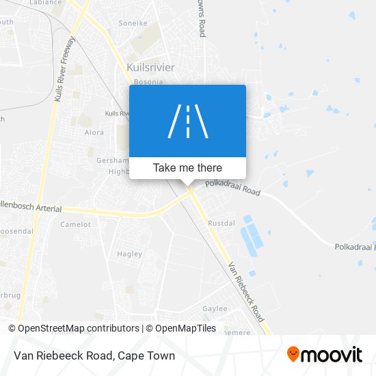 Van Riebeeck Road map